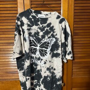 CHNGE Tie-Dye Kids T-Shirt with Butterfly Design